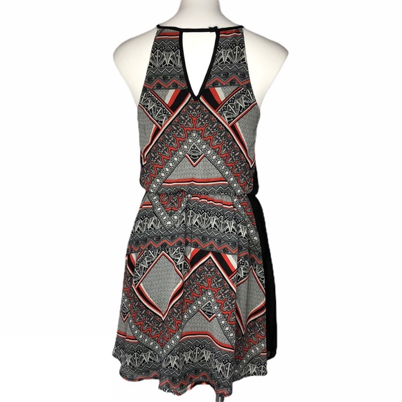 Alya Multicolored Print Halter Mini Dress - Picture 5 of 8